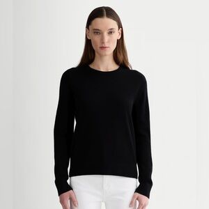 Everlane Cashmere Crew Classic Black Sweater size Small